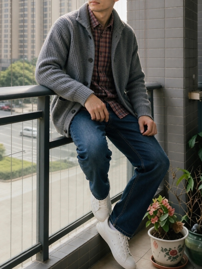 优衣库男士针织衫