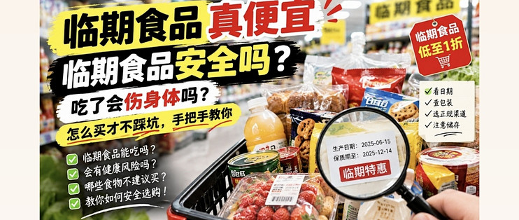 临期食品真便宜，临期食品安全吗？吃了会伤身体吗？怎么买才不踩坑，手把手教你如何购买临期商品