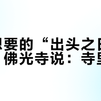 全网想要的“出头之日”冰箱贴，佛光寺说：寺里不卖
