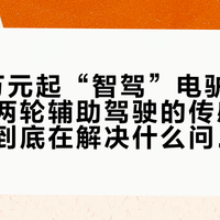 3.99万元起“智驾”电驴现身展会：两轮辅助驾驶的传感器与算法，到底在解决什么问题