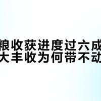 全国秋粮收获进度过六成进入高峰期：大丰收为何带不动菜价？
