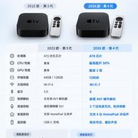 价格直接翻倍!Apple TV 4K新旧两代对比,升级幅度真的有限