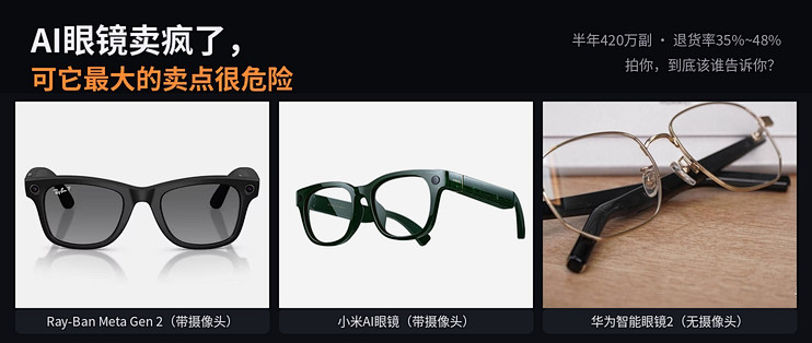 AI眼镜卖疯了，可它最大的卖点很危险
