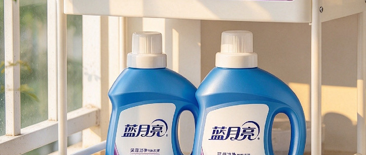 蓝月亮薰衣草亮白增艳洗衣液 白衣彩衣都靠它焕新