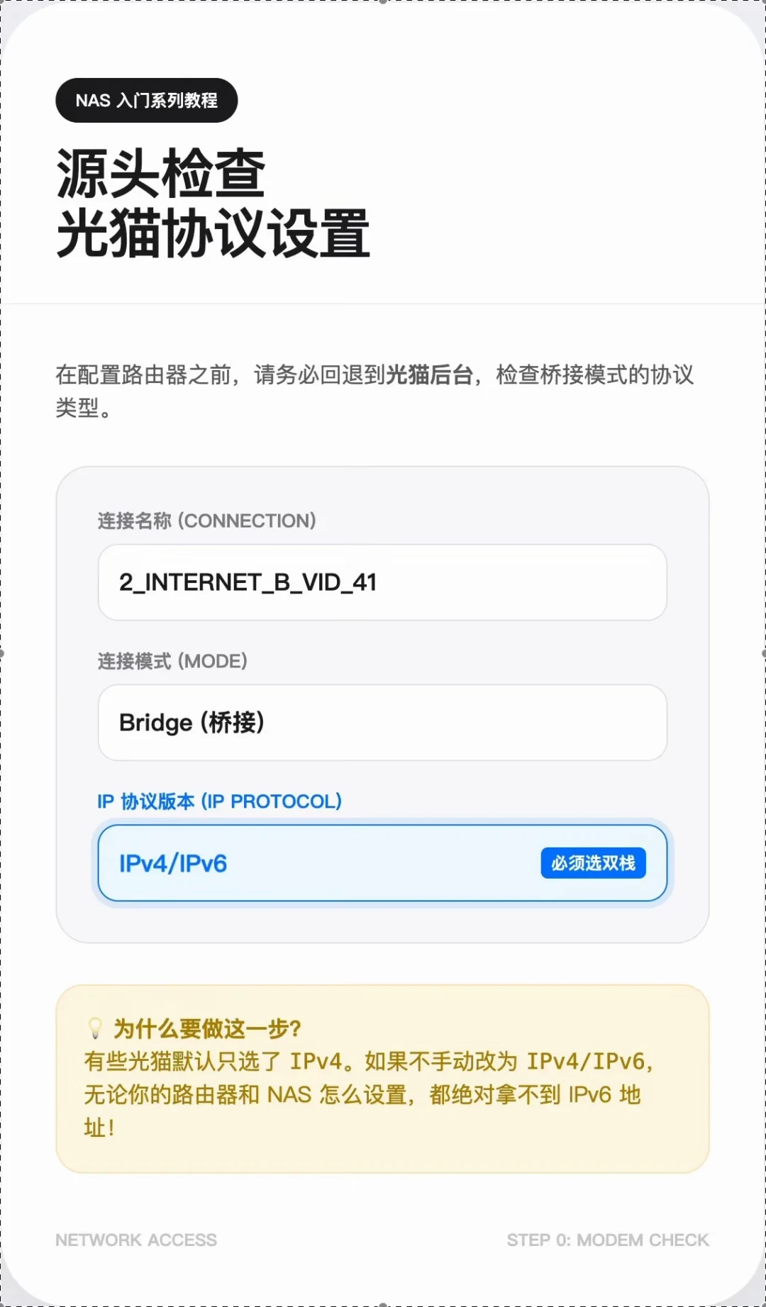 没公网IP也能远程连回家:3条路各有代价,先查光猫里那一行数字