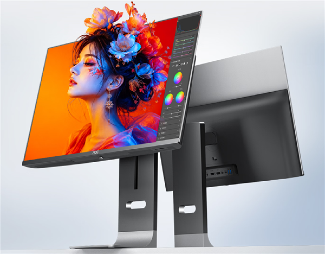 AOC新款27寸旗舰显示器4699元:4K 120Hz QD-OLED屏 专业级色准