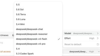 Codex 接入 DeepSeek-V4-Flash，丝滑的一批