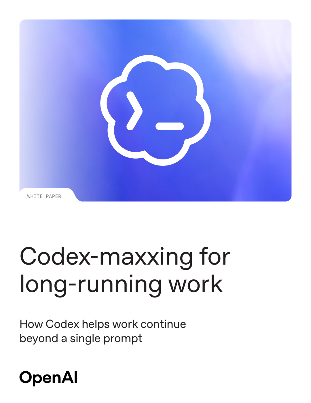 OpenAI Codex-maxxing 白皮书封面