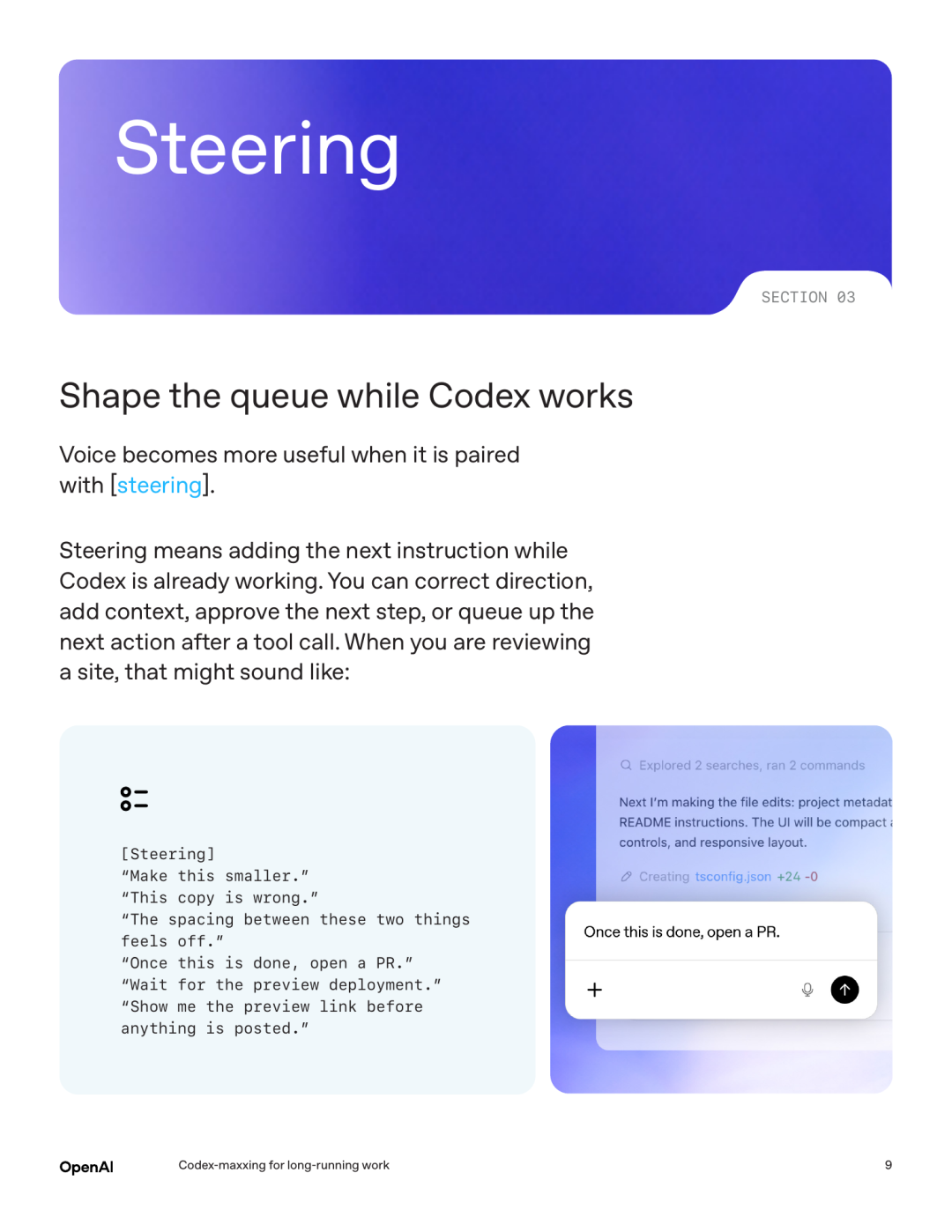 Steering 页面