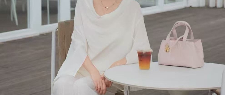 头层羊皮菱格纹托特包 轻奢手提通勤百搭真皮女包