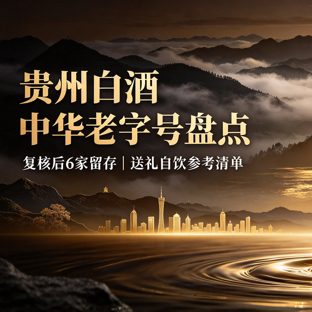 2026年贵州中华老字号白酒清单，仅剩 6 家，送礼、自饮参考收好