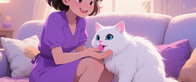 猫咪不会说情话，简简单单陪着你就是最长情的告白
