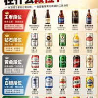 啤酒段位图鉴｜看看你常喝的啤酒在哪个段位
