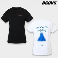 BGOVS 秋冬基础款羽毛球短袖✨男女同款速干吸汗运动 T 恤