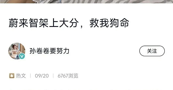 蔚来智驾上大分！车主高架突发急症无法动弹：紧急开启智驾救回两命