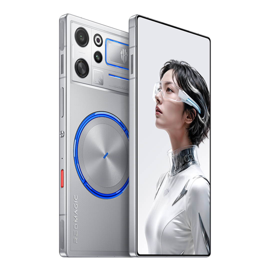 红魔12 Pro+官网外观图，背面带RGB灯环