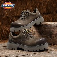 小个子男生本命秋冬鞋👞Dickies 棕色德比工装马丁靴