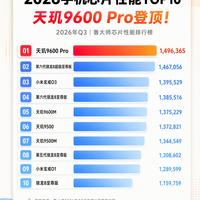 手机芯片性能TOP10榜单|第一名居然不是骁龙🔥