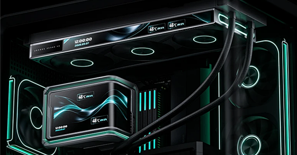 乔思伯推出TX-360CG AIO水冷：冷头、风扇都配显示屏