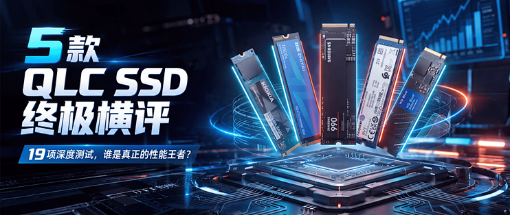 5款QLC SSD 终极横评: 19项深度测试，头名简直杀疯了