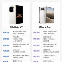 纠结折叠屏？华为Mate X7 vs iPhone Duo 真实体验对比
