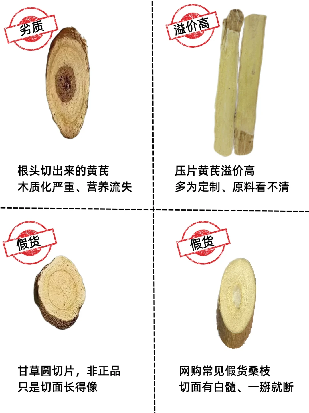 双11的黄芪别急着囤!越白越亮的越像硫熏货,下单前避开这4个坑