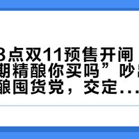 「今晚8点双11预售开闸」撞上「“临期精酿你买吗”吵出48楼」：精酿囤货党，交定金前先把日期、风格、价梯这三本账对完