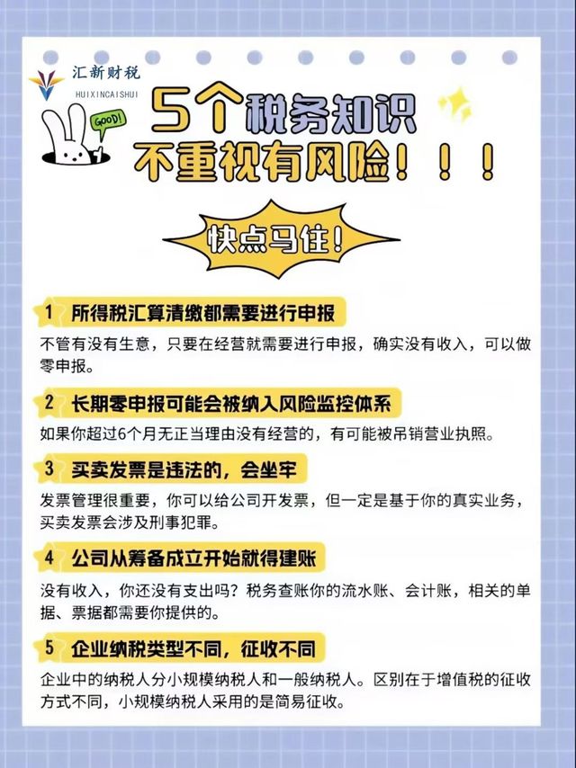 创业老板必看财税干货
5 个税务要点，
合规做账报税，避开税务风险


