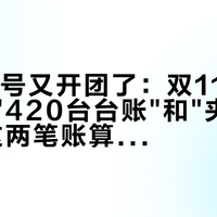 轻喃10号又开团了：双11下单前，先把"420台台账"和"夹腿即登顶"这两笔账算清