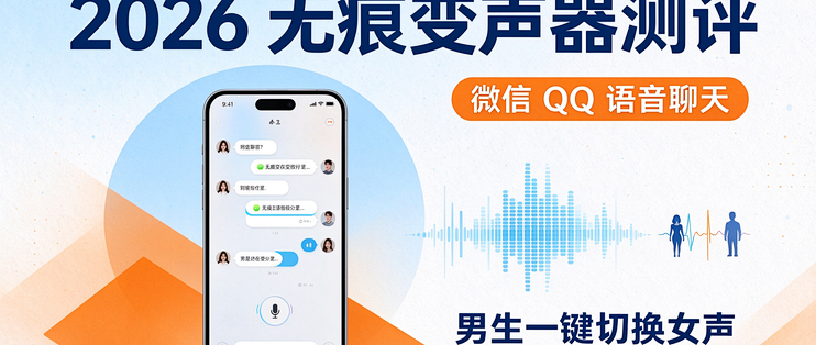 2026无痕变声器测评：微信 QQ 语音聊天，男生一键切换女声