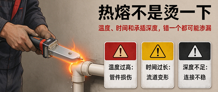 热熔不是"烫一下"：温度、时间和承插深度，错一个都可能渗漏