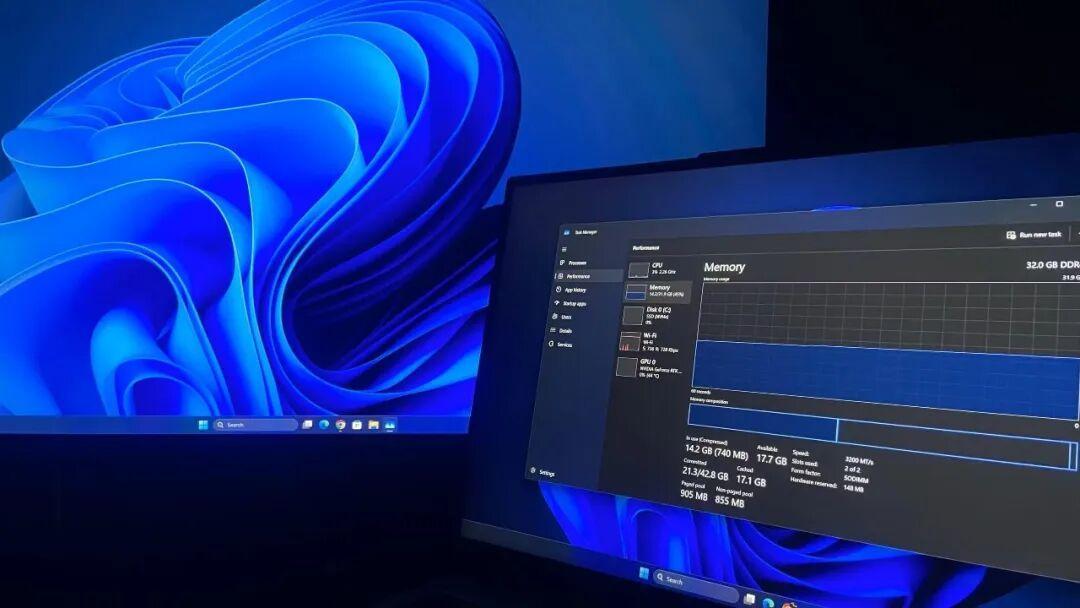 8G笔电加内存的老规矩失灵了?Win11十月更新免费提速20%、社区实测却