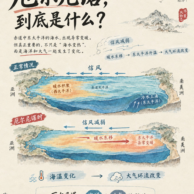 超强厄尔尼诺正式官宣：海温破3℃系监测史首次，75年第4次超强——《好奇号》10月刊已把'过山车冬天'讲给娃，盯这3个信号到明夏