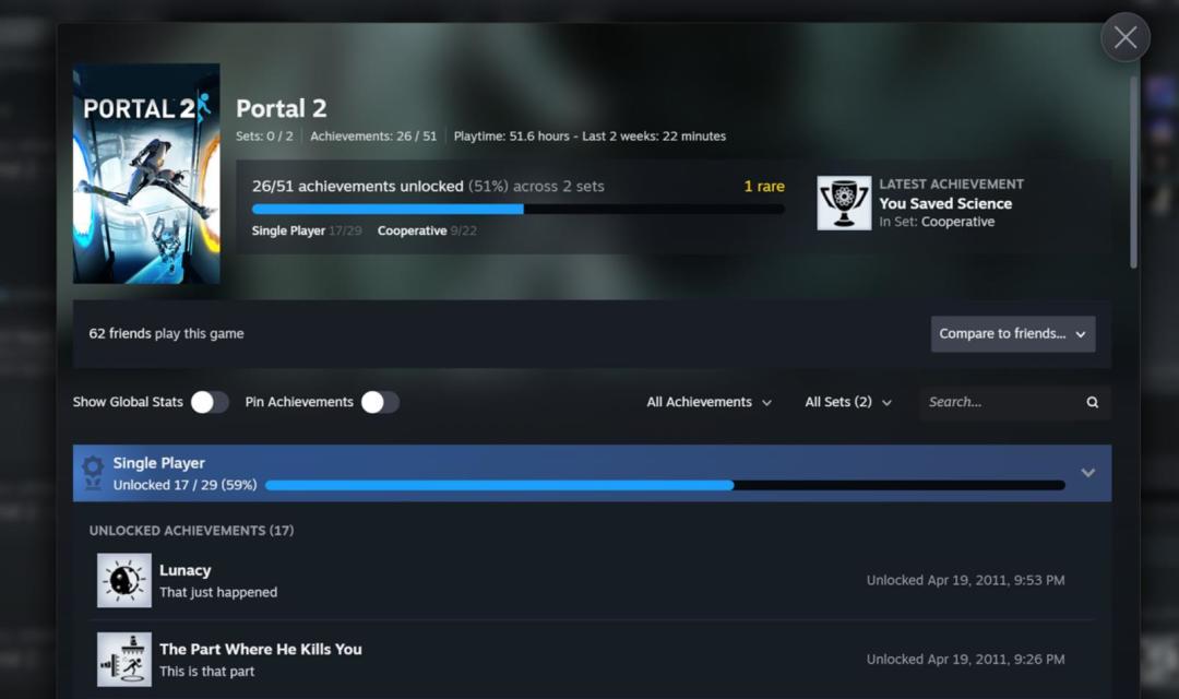 Steam成就系统大改:不买DLC也能保住全成就,完美党却炸了