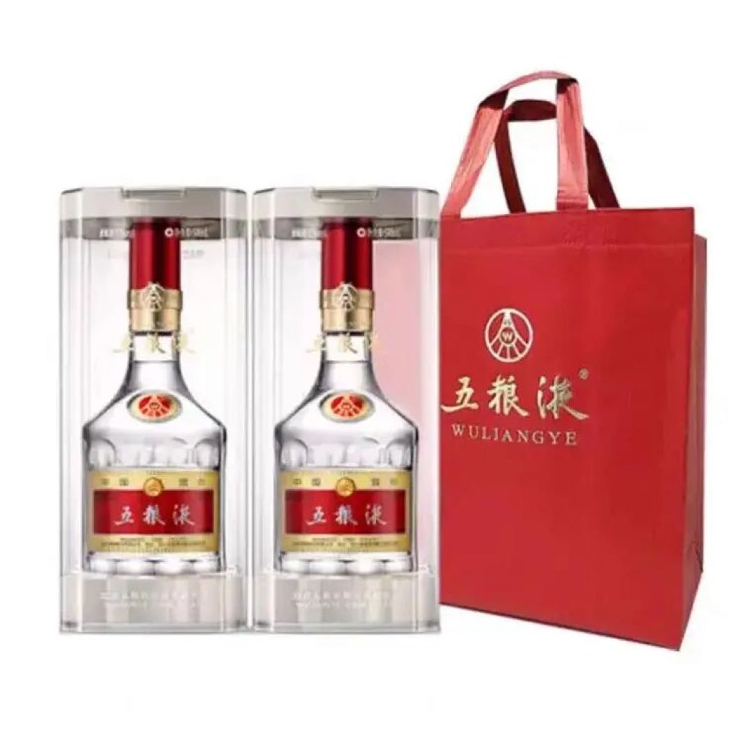 两瓶普五配礼盒袋