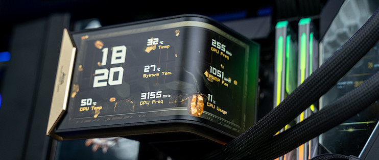 水冷还能怎么卷？上裸眼3D！微星MEG CORELIQUID E15 360超神水冷