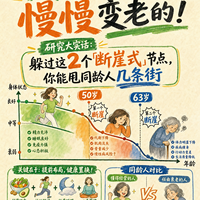 人不是慢慢变老的!2个断崖式衰老节点,躲过甩同龄人几条街
