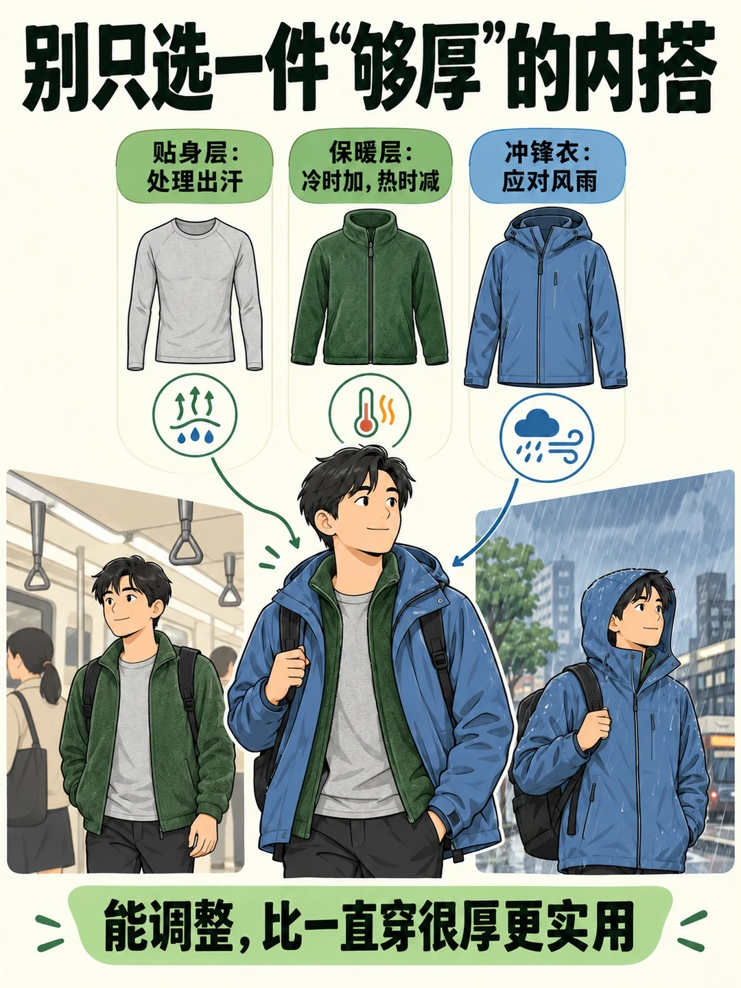 大风降温的周末要去徒步？硬壳软壳雨衣，答案不在钱包，在你出几分汗