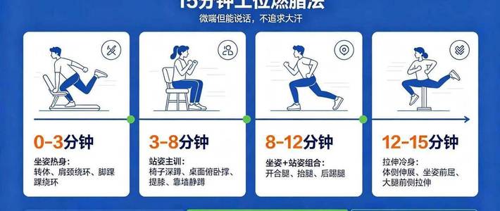 午休15分钟拉伸动作，职场人缓解久坐肩颈酸痛的完整指南