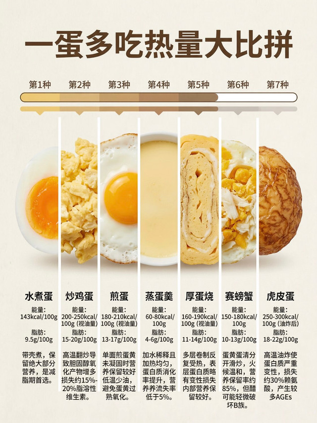 7种鸡蛋做法对比，这种做法营养还控体重！
