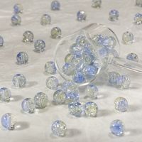 新手串珠材料｜10mm 冰裂珠散珠 50 颗，DIY 手链项链饰品配件