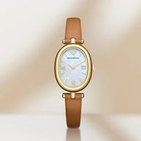 挖到气质本命表｜阿玛尼 AR11780 白月光皮带腕表