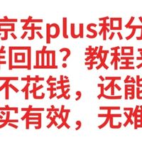 京东plus积分，怎样回血？教程来了真实有效，操作简单，无难度