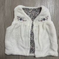 babylove 女宝法兰绒马甲✨秋冬刺绣婴儿背心