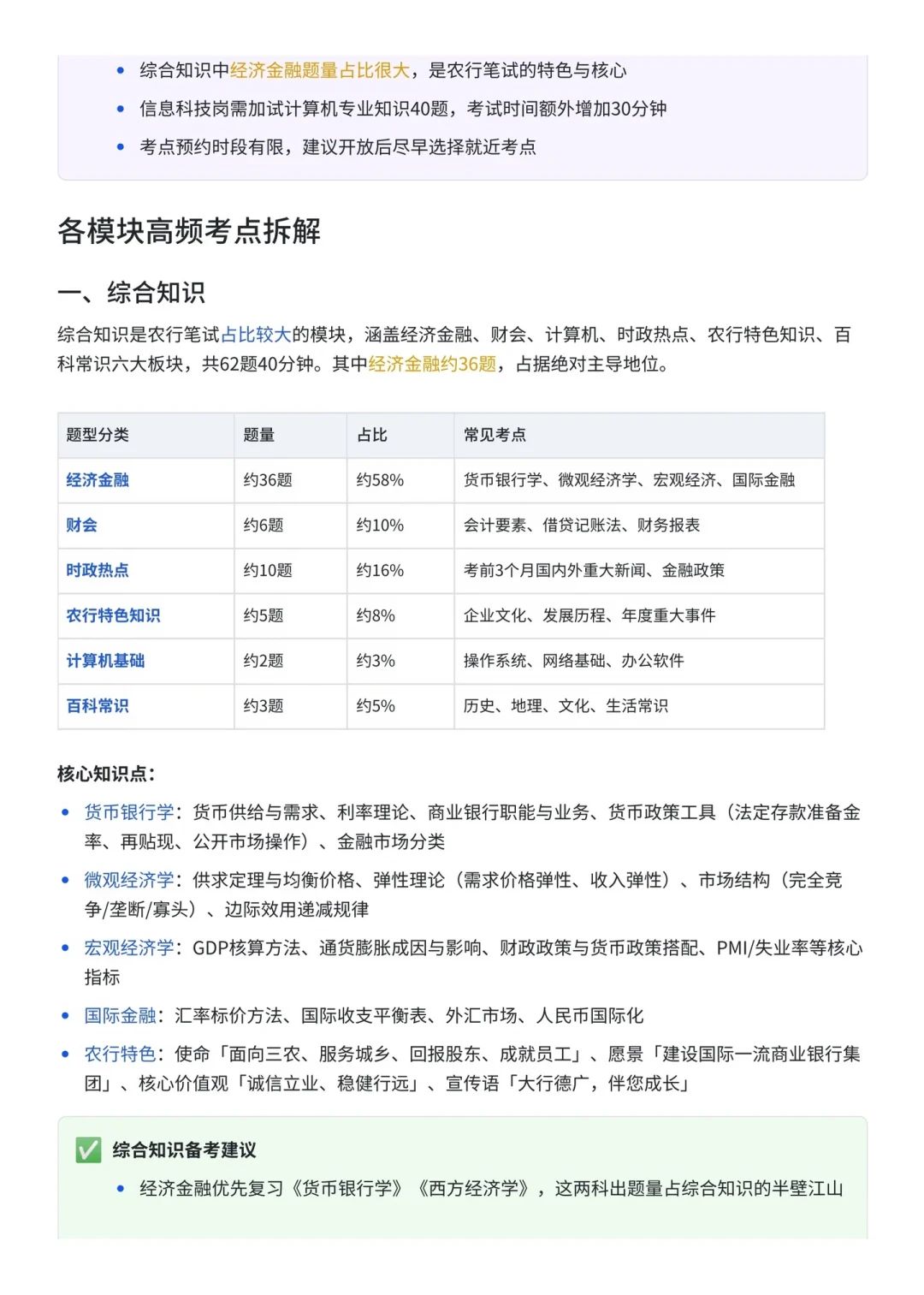 农行通知陆续到了!没学也别慌,5天先把“送分题”抢完