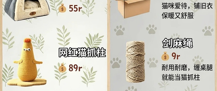 新手养猫攻略，这些平替真的省大钱✅