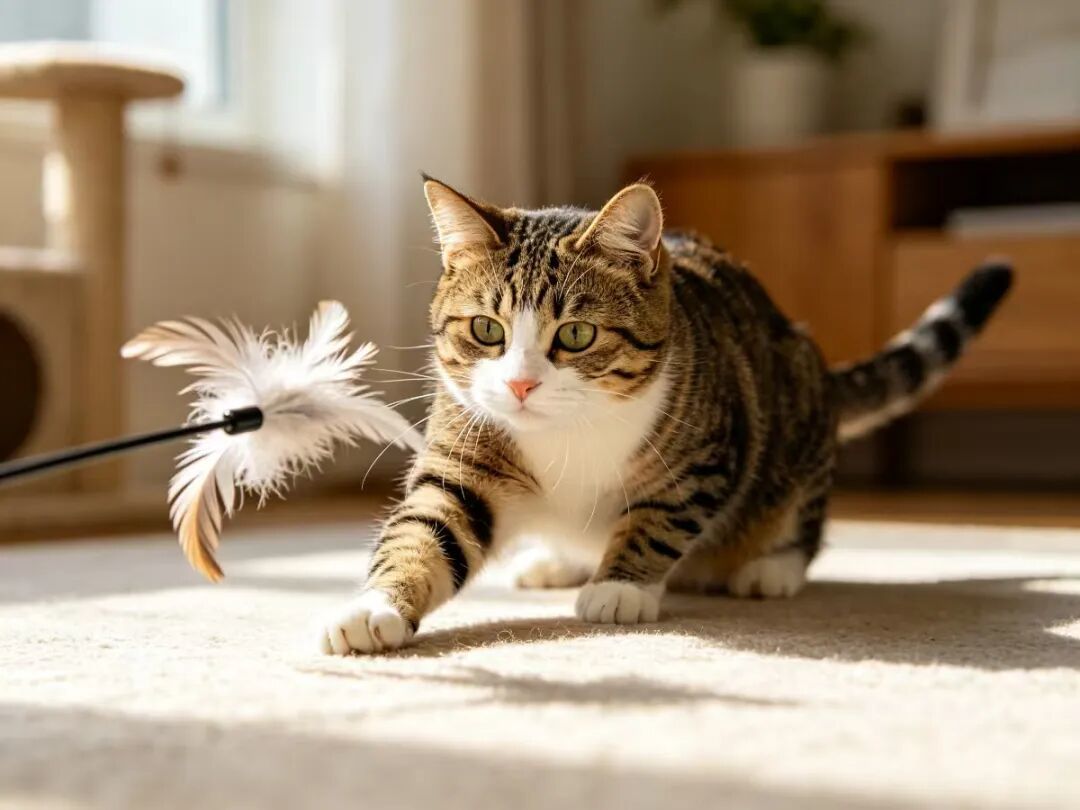 逗猫棒晃两分钟,猫扭头就走?问题多半不在猫