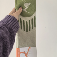 雪场硬核护脚｜美利奴羊毛防滑滑雪袜