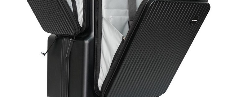 ASSODA 阿索达 20 寸前开盖可扩展拉杆箱｜商务出差登机箱实测