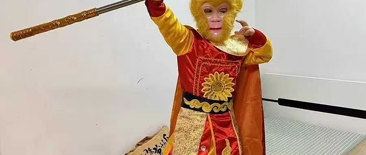 儿童孙悟空演出服开袋第一印象配件和尺码记录